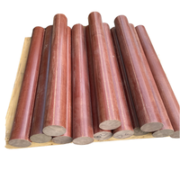 Batang Laminasi Kain Katun Resin Fenolik Coklat XY3025-1 Bantalan Rol Bulat Suhu Tinggi Merek XYH Model 1000mm