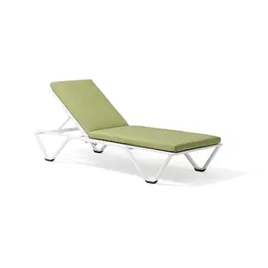 热卖户外铝游泳池椅子沙滩太阳床铝户外阳光休息室