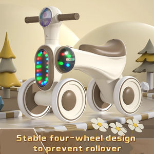 Scooter sans pédale à quatre roues pour enfants pour les tout-petits âgés de 1 à 3 ans Scooter d'apprentissage de la marche pour bébé - Product Image 5