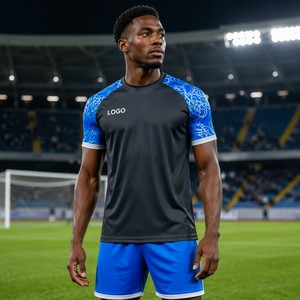 Ensemble d'uniformes de football personnalisés par sublimation, 100 % polyester, séchage rapide, maillot de football OEM, vente en gros - Product Image 4