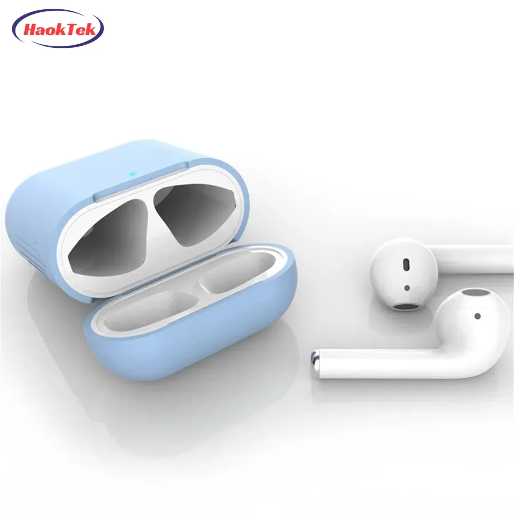 حافظة Airpods Pro الجيل الثاني من HAOKTEK أغطية واقية لـ Air Pods Pro 2 بحلقة نايلون