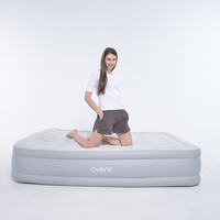 Lit d'air gonflable de luxe 80 pouces Queen avec pompe intégrée, personnalisable OEM