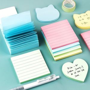 Cadeau promotionnel, papeterie imprimée, autocollant pratique à lignes horizontales 3x3 pouces, logo personnalisable, multicolore - Product Image 1
