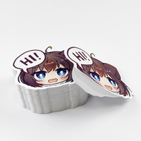 Pegatinas de Vinilo PVC Personalizadas al por Mayor con Diseño de Puntos Brillantes, Resistentes al Agua, Adhesivas, Holográficas, de Dibujos Animados