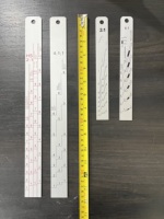Règle de mesure de rapport de mélange pour peinture automobile en aluminium, outil de mesure manuel personnalisable OEM/ODM
