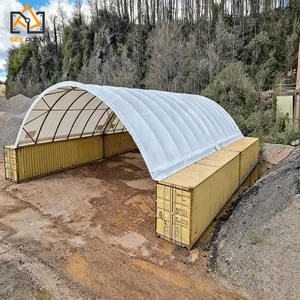 Cubierta <span class=keywords><strong>de</strong></span> Tela <span class=keywords><strong>de</strong></span> PVC <span class=keywords><strong>de</strong></span> 900 g/m² para Edificios, Refugio <span class=keywords><strong>de</strong></span> Tela Grande y Económico, Carpa para Automóviles y Taller, Estructura <span class=keywords><strong>de</strong></span> Acero, Fácil Instalación - Product Image 2