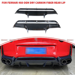 อะไหล่รถยนต์คาร์บอนไฟเบอร์แบบแห้งสไตล์ OME  ลิ้นดิฟฟิวเซอร์กันชนหลังสำหรับ Ferrari 812 GTS - Product Image 4