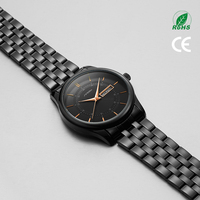 Montre à quartz personnalisée SINOBI pour couple, OEM, bracelet en acier inoxydable de luxe, double calendrier, montre-bracelet pour homme et femme