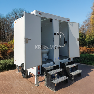 Remorque de toilettes portables écologiques à double porte, durable et respectueuse de l'environnement, pour les appartements et les immeubles de bureaux - Product Image 2
