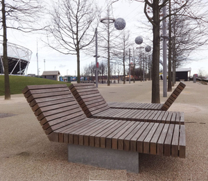 Nhà máy bán hàng đồ gỗ ngoài trời hồ bơi quán cà phê bãi biển ngồi có thể ngả GIƯỜNG GỖ gỗ Sun Lounger - Product Image 6