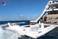 Bateau gonflable flottant avec filet pour la natation en mer, piscine gonflable avec filet