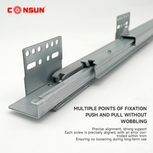 <span class=keywords><strong>Rail</strong></span> coulissant télescopique dissimulé pour meuble Consun, <span class=keywords><strong>rail</strong></span> coulissant dissimulé pour tiroir de cuisine à fermeture douce - Product Image 6