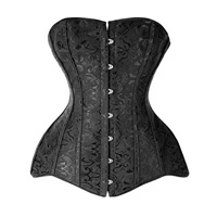 Soutien-gorge sculptant push-up pour poitrine, taille et hanches, avec contrôle du ventre et soutien mammaire, style corset, avec détails boutonnés en coton