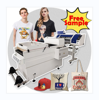HJD Obral Besar Format I3200 Kepala Cetak 60Cm DTF Printer 24 Inci T-shirt DTF Printer dengan Shaker