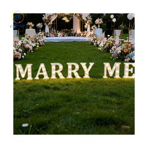 3d Big Light Metal Letter Sign Wedding Party Birthday Decoration 3ft 4ft Light Up Large Led Marquee Number and Letter for Event - Product Image 5