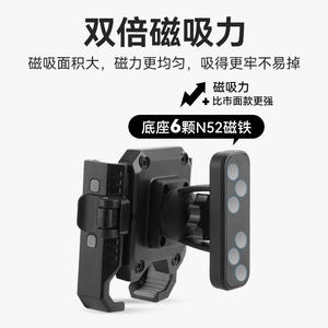 Soporte Magnético para Teléfono Johorse para Montar en Bicicleta, Soporte Universal de Aleación de Aluminio, Silicona, ABSPLA CB-12110 - Product Image 5