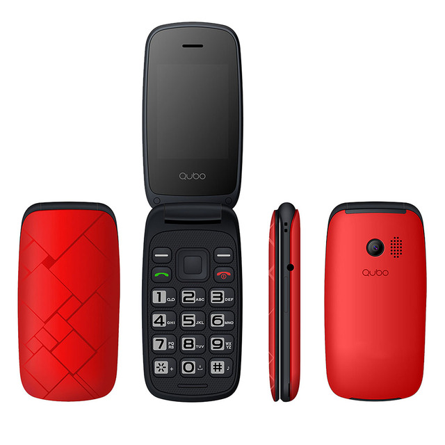 Easy Communication 2.4 Inch TFT Display Flip Seniors Phone Dual SIM Linux OS 2G Keypad FM Radio MP3 Flash
