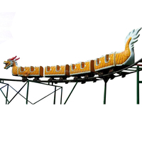 Manèges dans le parc d'attractions Train électrique Attraction Luna Park Dragon Roller Coaster Fun Rides