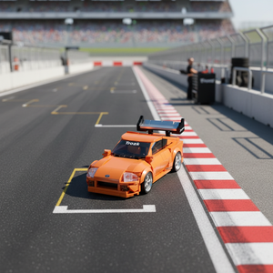 Blocs de construction en plastique PB8815 - Voiture éducative <span class=keywords><strong>Supra</strong></span> A80 sous licence - Vente en gros transfrontalière - Product Image 4