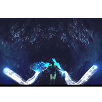 Layar Proyektor Hologram 3D 360 Derajat Transparan, Layar Jala Hologram, Kain Hologram