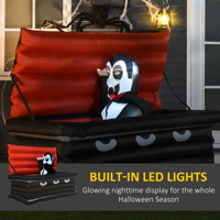 Décorations Gonflables d'Extérieur : Vampires et Cercueils Géants LED – Jouets et Cadeaux de Décoration d'Halloween