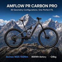 Vélo de montagne à assistance électrique Amflow PR Carbon Pro 105Nm à couple élevé, Amflow PR Carbon pour terrains accidentés