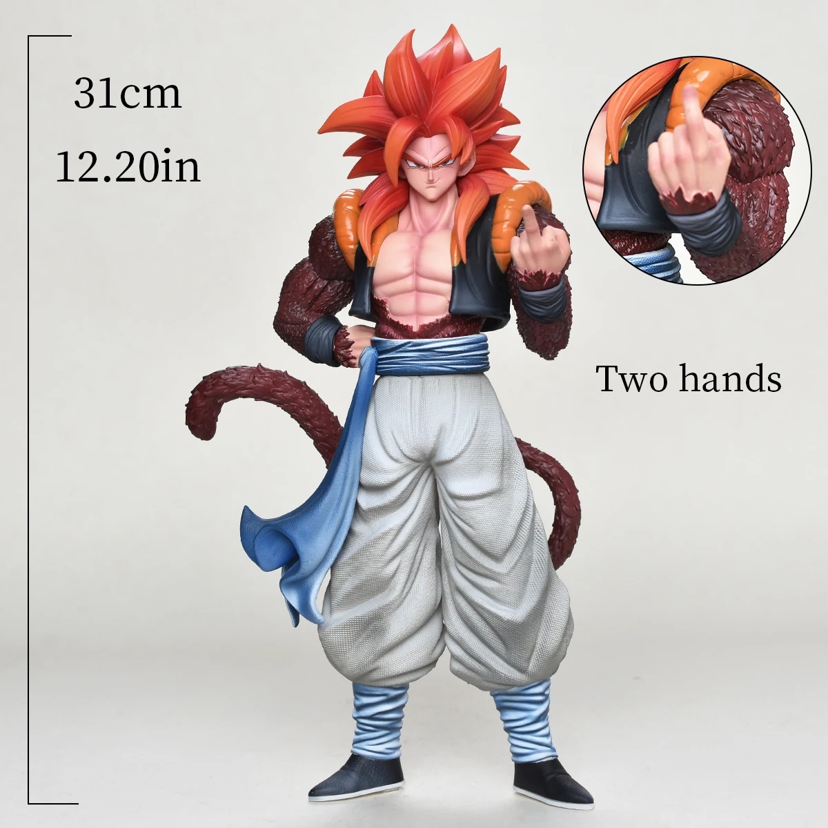 Banpresto Dragon Ball GT - Figura Son Goku Super Saiyan 4 Kamehameha X10 - Collezione Premium