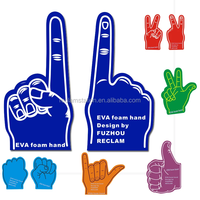 Gants en mousse EVA personnalisés avec logo imprimé, 23*46cm, formes multiples, grande taille, pour fournitures de fête, cadeau promotionnel