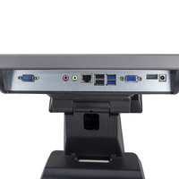 Terminal de Punto de Venta LICON Todo en Uno de 15.6 Pulgadas, Pantalla Táctil Plegable de 10 Puntos, Aleación de Aluminio, Windows 7/10, Conveniente para Puntos de Venta