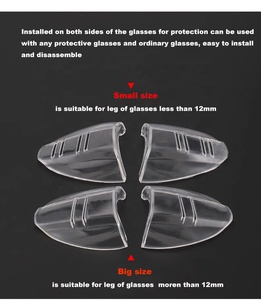 Lunettes de sécurité légères, portables, transparentes, flexibles, avec protection latérale, en plastique souple PVC, lunettes de travail, lunettes de sécurité pour la construction - Product Image 3