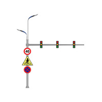 Poste de farola LED inteligente Columna de iluminación de monitoreo integrado multifuncional urbano Equipo para exteriores