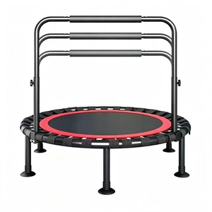 Trampoline silencieux avec bandes élastiques souples, matériau PP durable, rebond doux pour la protection des genoux/des articulations, <span class=keywords><strong>fitness</strong></span> par le saut - Product Image 6
