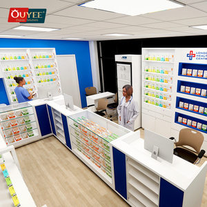 Venta al por menor <span class=keywords><strong>Farmacia</strong></span> Contador Producto médico Comptoir Pharmacie Diseño <span class=keywords><strong>Farmacia</strong></span> Muebles para tienda - Product Image 1