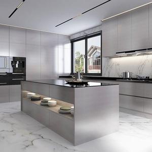Mobile da <span class=keywords><strong>Cucina</strong></span> in Alluminio e Acciaio Inossidabile Impermeabile di Alta Qualità a Prezzo di Fabbrica, Dimensioni Personalizzabili <span class=keywords><strong>per</strong></span> la Casa - Product Image 1