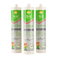 LT-7139 Mastic silicone acide écologique résistant aux intempéries, adhésif polyvalent pour aquariums, portes vitrées et travaux du bois