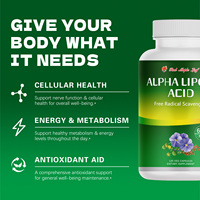 Acide alpha-lipoïque avec pépins de raisin et biopérine en capsules - Complément alimentaire naturel à base de plantes, soutien cellulaire et métabolique, végétalien sans OGM