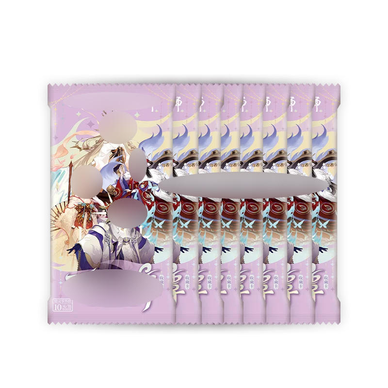 Anime Game Character Trading Card Booster Pack Holographic Flash ...