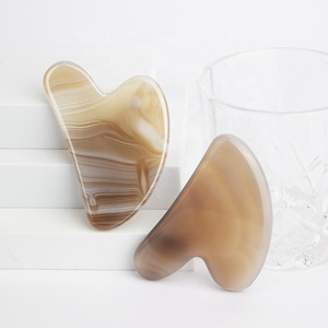Mushang Pierre Naturelle Visage <span class=keywords><strong>Achat</strong></span> Gua Sha Outil de Massage Personnaliser Agate Gua Sha Pierres - Product Image 3