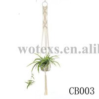 Panier de pot de fleur en macramé, panier mural fait à la main PH538 100%, porte-plante en macramé, nom de produit
