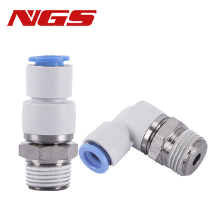 Raccordo Pneumatico Rotante ad Alta Velocità KSH, Connettore Girevole One-Touch, Raccordo Dritto KSH06-01S <span class=keywords><strong>03S</strong></span> 1/8, Gomito KSL 08-02S 12-04S - Product Image 2