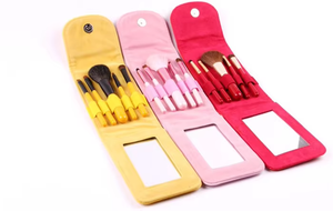 MSQ-brochas de maquillaje de viaje, 5 piezas, incluye corrector, brillo de labios, sombra de ojos, bolsa de espejo, cepillo abanico, delineador de ojos, brochas - Product Image 2