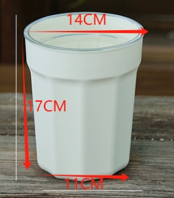 14#[ivory white + transparent inner basin]