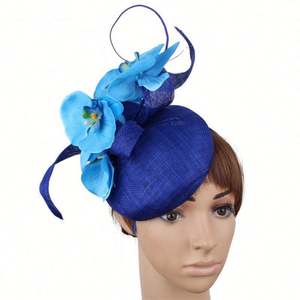 Serre-tête Fascinator Haut de Gamme en Tulle Quatre Couches, Accessoire Cheveux Plumes Vintage pour Mariée, Chapeau de Fête pour Femme - Product Image 6