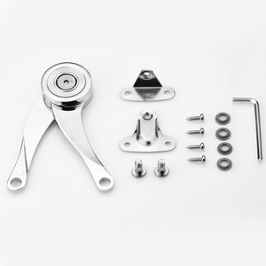 Support de porte de placard réglable en alliage de zinc avec fonction de fermeture amortie pour portes de placard - Product Image 2
