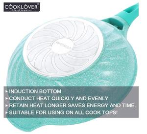 Cooklover <span class=keywords><strong>Pink</strong></span> Kitchen Cooking Stir Fry <span class=keywords><strong>Wok</strong></span> con soporte - Product Image 3