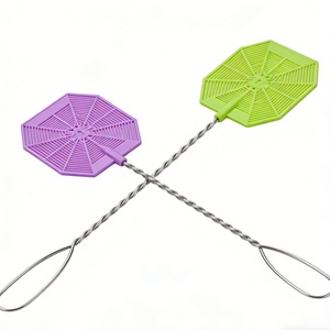 Tueur de mouches à manche métallique, outil manuel durable pour le contrôle des insectes, pour la maison, la cuisine et l'extérieur - Product Image 3