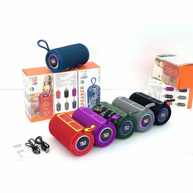 Waterproof TG656 Wireless Bt Speakers Outdoor Powerful Subwoofer Portable BT TF FM USB TWS Mini Speaker T & G