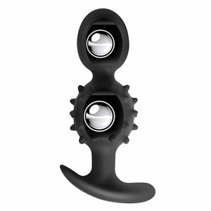 Çelik top Anal dildo Anal yetişkin seks oyuncakları masaj parçacıkları ve yerleşik top masaj, silikon Anal fişler prostat seks oyuncak - Product Image 1