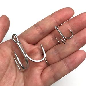 ST56 4X ตกปลา Hook ชุด1000ชิ้น/ล็อตเข็มจุด Treble Hooks ตกปลา Treble Hook 4x - Product Image 5