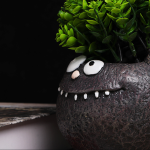 <span class=keywords><strong>Vaso</strong></span> per <span class=keywords><strong>Piante</strong></span> Grasse Divertente Nero, Scultura <span class=keywords><strong>in</strong></span> Resina a Forma di Gattino Carino e Stravagante per <span class=keywords><strong>Cortile</strong></span> e Casa - Product Image 2